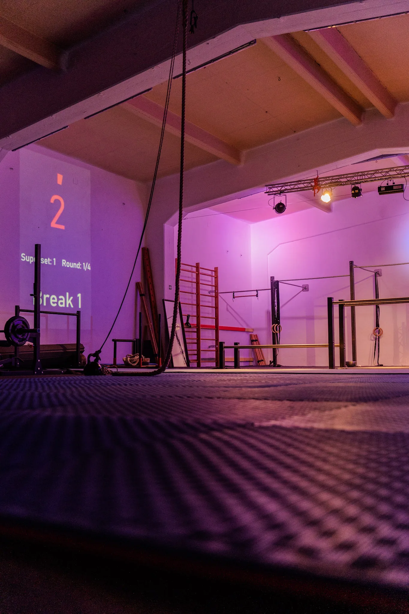 Einblick in die Halle